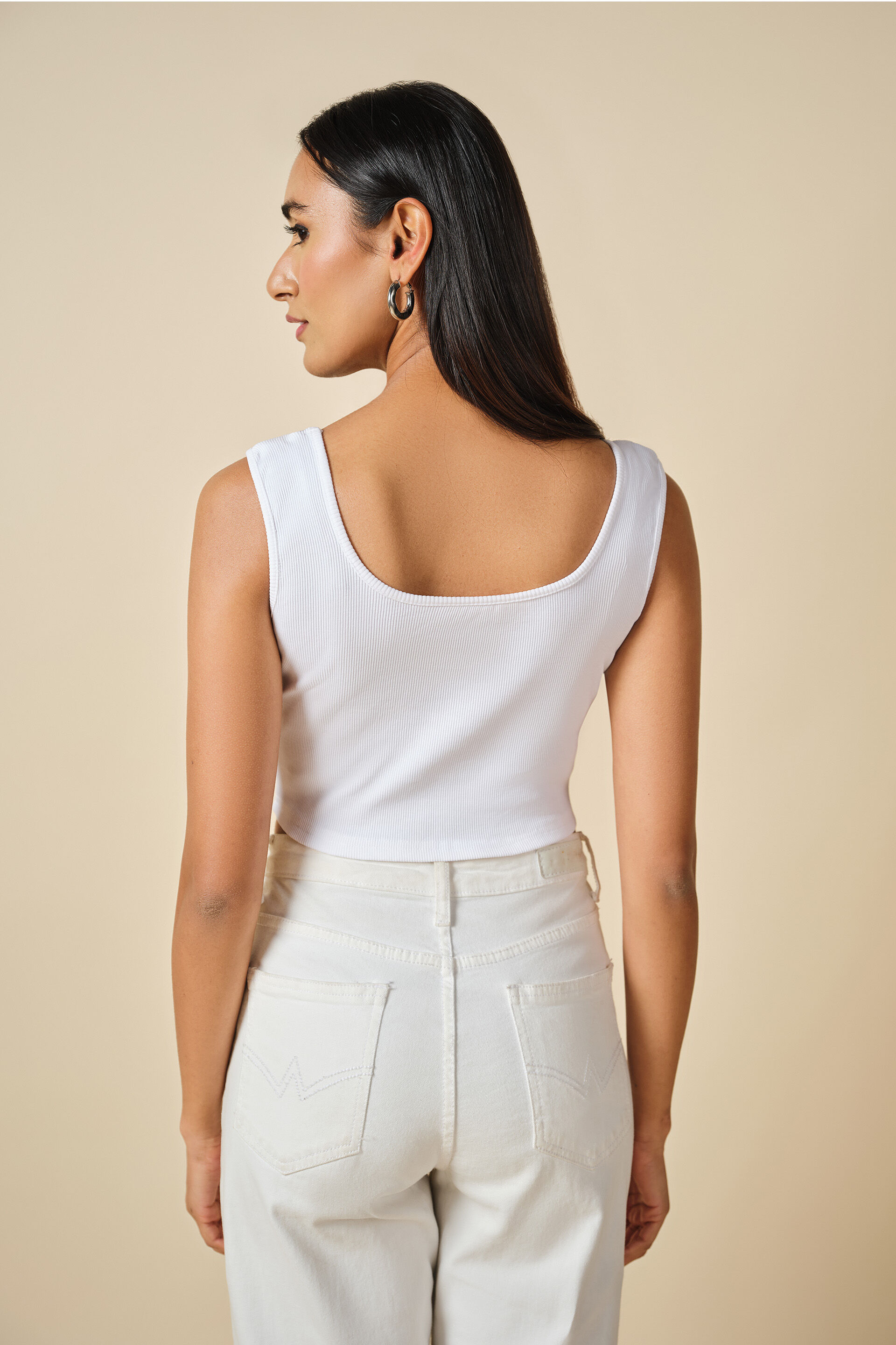 Basic White Top, White, image 4